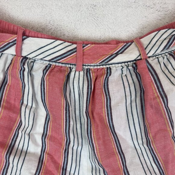 Tommy Hilfiger Linen Blend Pants Women’s Size XL Belt Pockets Beach - Picture 8 of 13